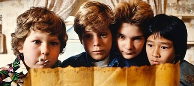 A scene from the movie The Goonies